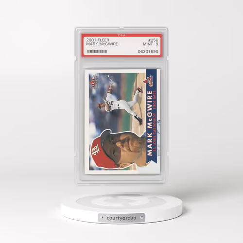 2001 Fleer #256 Mark McGwire (PSA 9 MINT)