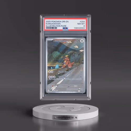 2025 Pokémon Dri EN-Destined Rivals #204 Kangaskhan - Illustration Rare (PSA 8 NM-MT)