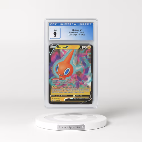 2022 Lost Origin #58 Rotom V - Full Art Holo (CGC 9 MINT)