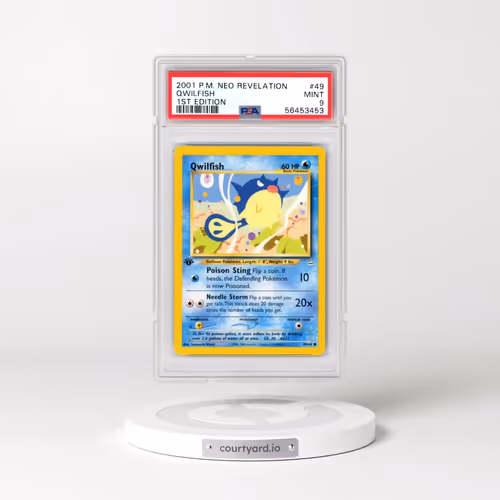2001 Pokémon Neo Revelation #49 Qwilfish - 1st Edition (PSA 9 MINT)