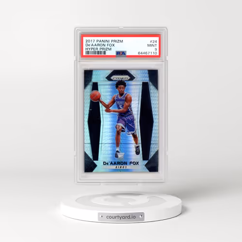 2017 Panini Prizm #24 DE'Aaron Fox - Hyper Prizm (PSA 9 MINT)