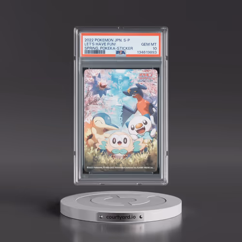 2022 Pokémon S Promo Let's Have Fun! Spring, Pokeka - Sticker (PSA 10 GEM MINT)