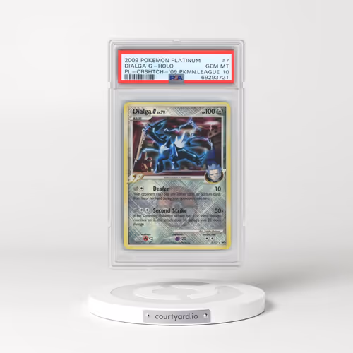 2009 Pokémon Platinum #7 Dialga G - Holo Crosshatch-2009 Pokemon League (PSA 10 GEM MINT)