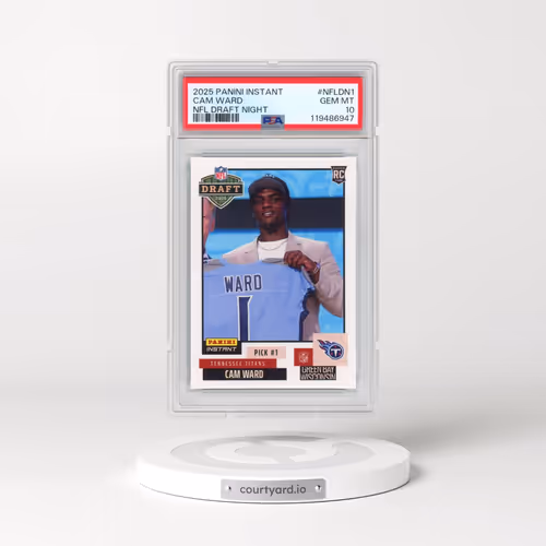 2025 Panini Instant NFL Draft Night #NFLDN1 Cam Ward (PSA 10 GEM MINT)