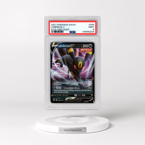 2021 Pokémon Sword & Shield Evolving Skies #094 Umbreon V - Holo (PSA 9 MINT)