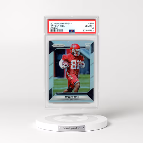 2016 Panini Prizm #296 Tyreek Hill - Prizm (PSA 10 GEM MINT)