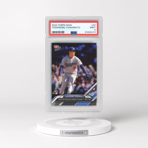 2024 Topps Now #42 Yoshinobu Yamamoto (PSA 9 MINT)