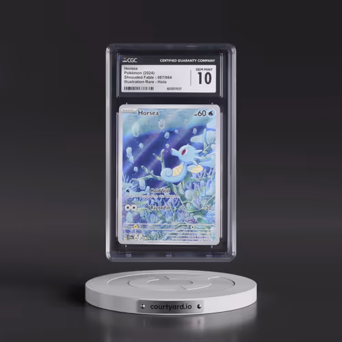 2023 Shrouded Fable - SFA EN #067/064 Horsea - Illustration Rare Holo (CGC 10 GEM MINT)