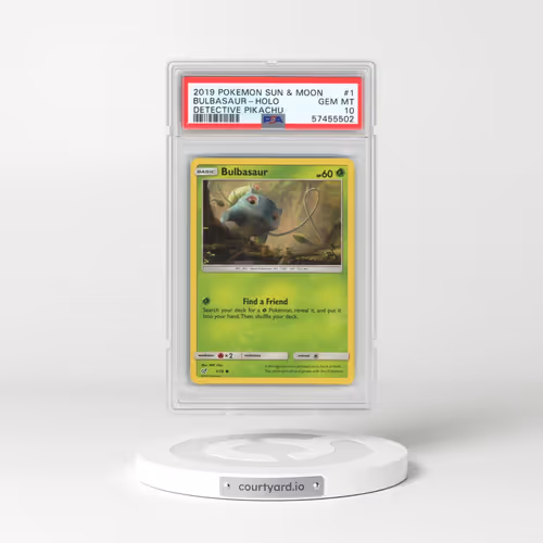 2019 Pokémon Sun & Moon Detective Pikachu #1 Bulbasaur - Holo (PSA 10 GEM MINT)