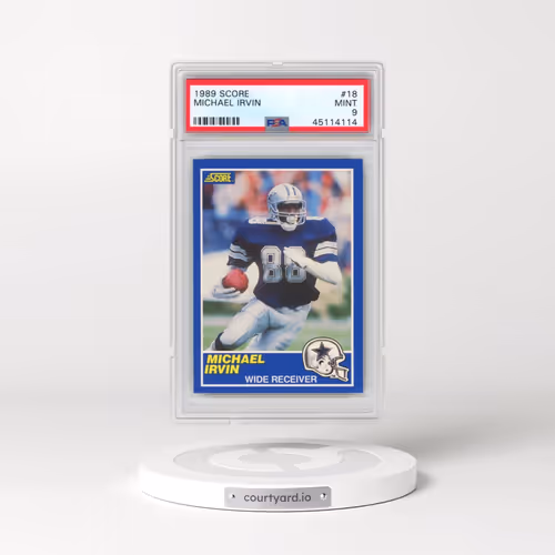 1989 Score #18 Michael Irvin (PSA 9 MINT)
