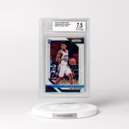 2018 Panini Prizm #209 Allonzo Trier - White Sparkle Prizm (BGS 7.5 NM+)