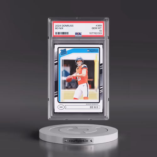 2024 Panini Donruss #369 Bo Nix (PSA 10 GEM MINT)