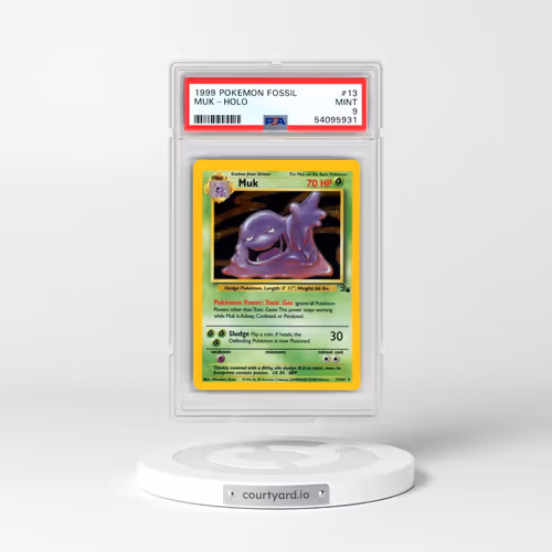 1999 Pokémon Fossil #13 Muk - Holo (PSA 9 MINT)
