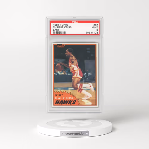 1981 Topps #67 Charlie Criss - East (PSA 9 MINT)