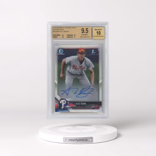 2018 Bowman Draft Chrome Draft Picks Autographs #CDAAB Alec Bohm (BGS 9.5 GEM MINT)