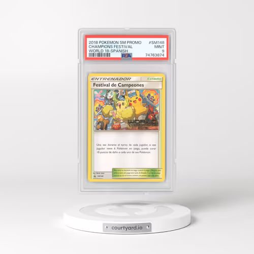 2018 Spanish Sun & Moon Promos #SM148 Champion's Festival (PSA 9 MINT)