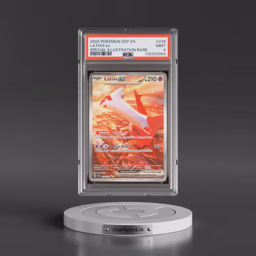 2024 Pokémon Ssp EN-Surging Sparks #239 Latias EX - Holo Special Illustration Rare (PSA 9 MINT)