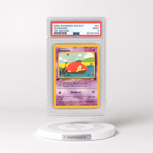 2000 Pokémon Rocket #67 Slowpoke - 1st Edition (PSA 9 MINT)