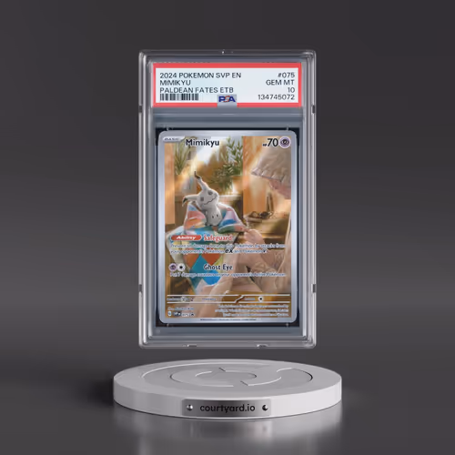 2024 Pokémon Svp EN-SV Black Star Promo #075 Mimikyu - Paldean Fates Elite Trainer Box (PSA 10 GEM M