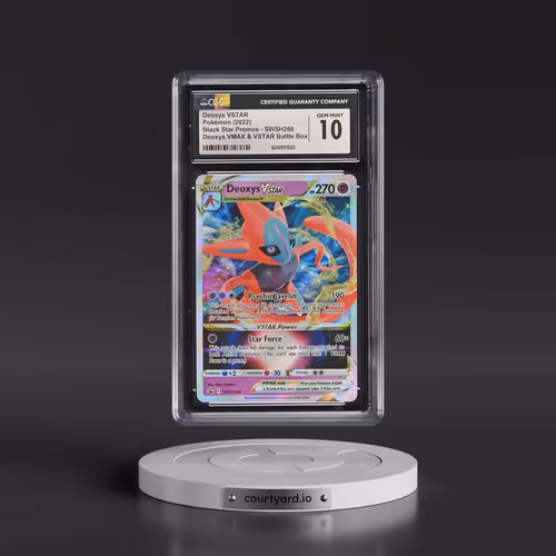 2022 Pokémon Swsh Black Star Promo #268 Deoxys Vstar - Deoxys Vmax & Vstar Battle Box (CGC 10 GEM MI