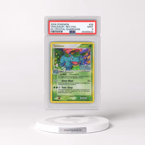 2006 Pokémon EX Crystal Guardians #28 Venusaur - Reverse Foil (PSA 9 MINT)