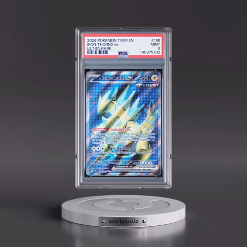2024 Pokémon Twm EN-Twilight Masquerade #196 Iron Thorns EX - Holo Ultra Rare (PSA 9 MINT)