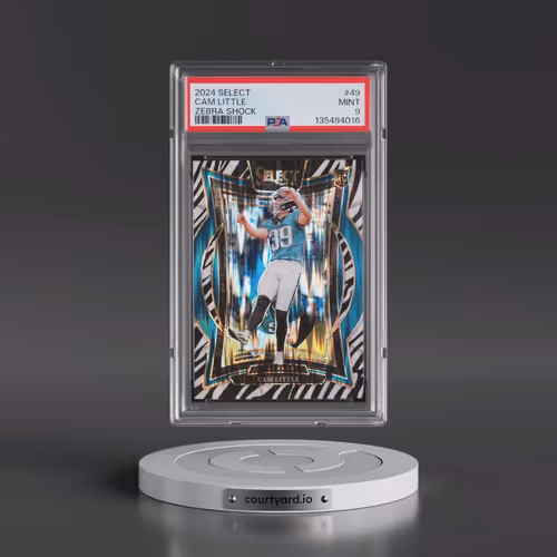 2024 Panini Select #49 Cam Little - Zebra Shock (PSA 9 MINT)