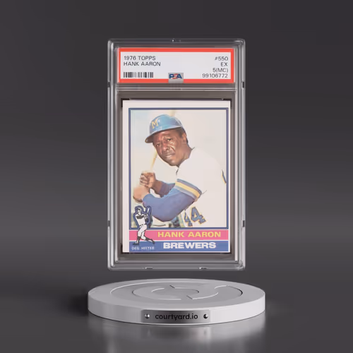 1976 Topps #550 Hank Aaron (PSA 5 EX)