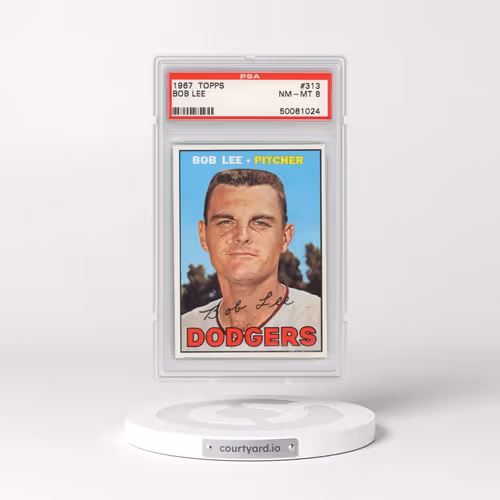 1967 Topps #313 Bob Lee (PSA 8 NM-MT)