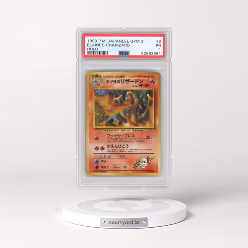 1999 Pokémon Gym 2 #6 Blaine's Charizard - Holo (PSA 1 PR)