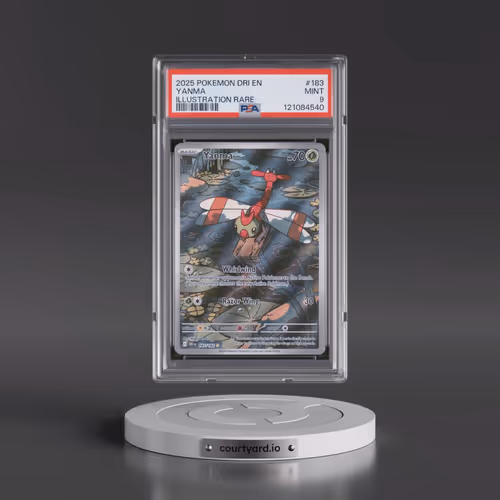 2025 Pokémon Dri EN-Destined Rivals #183 Yanma - Illustration Rare (PSA 9 MINT)