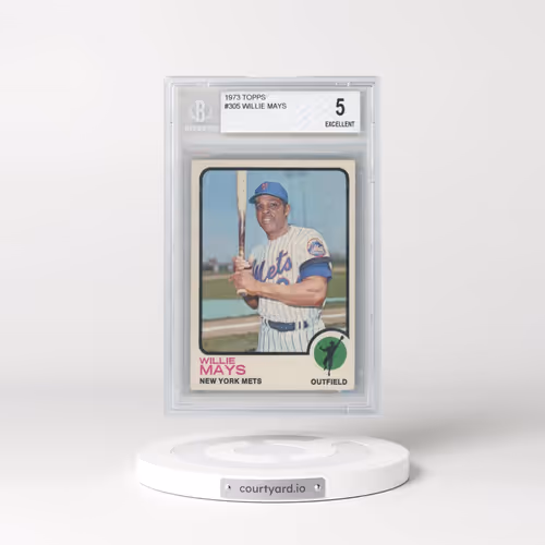 1973 Topps #305 Willie Mays (BGS 5 EX)