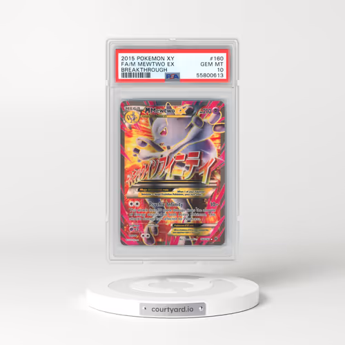 2015 Pokémon XY Breakthrough #160 M Mewtwo EX - Holo Full Art (PSA 10 GEM MINT)