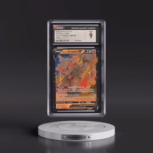 2022 Silver Tempest #090/195 Hisuian Arcanine V - Holo (CGC 9 MINT)
