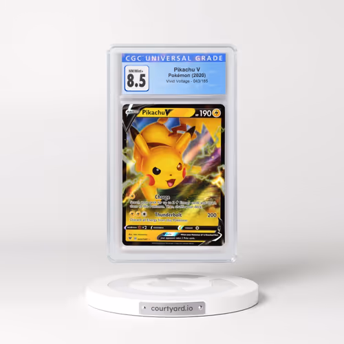 2020 Vivid Voltage #043/185 Pikachu V - Holo (CGC 8.5 NM-MT+)