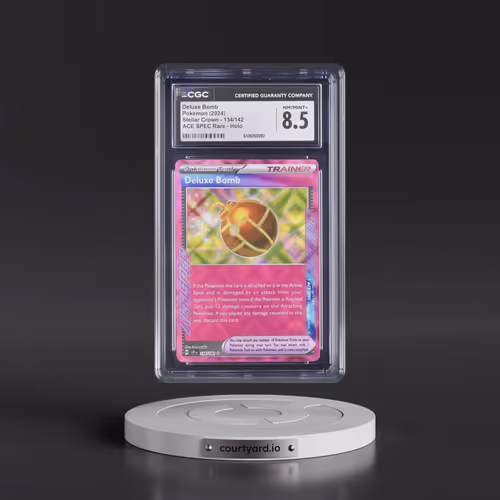 2024 Pokémon Scr EN-Stellar Crown #134 Deluxe Bomb (CGC 8.5 NM-MT+)