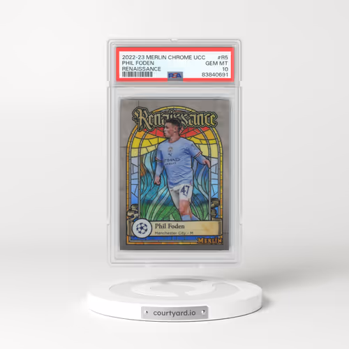 2022-23 Topps Merlin Chrome UEFA Club Competitions Renaissance #R5 Phil Foden (PSA 10 GEM MINT)