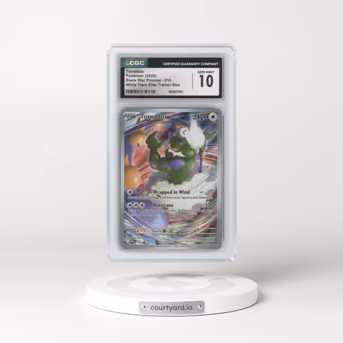 2025 Pokémon Svp EN-SV Black Star Promo #210 Tornadus - White Flare Elite Trainer Box (CGC 10 GEM MI