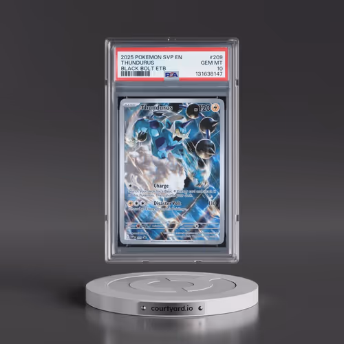 2025 Pokémon Svp EN-SV Black Star Promo #209 Thundurus - Black Bolt Elite Trainer Box (PSA 10 GEM MI