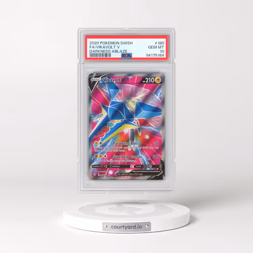2020 Pokémon Sword & Shield Darkness Ablaze #180 Vikavolt V - Holo Full Art (PSA 10 GEM MINT)