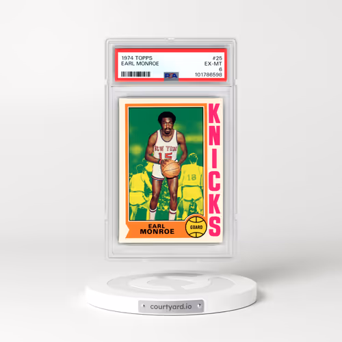 1974 Topps #25 Earl Monroe (PSA 6 EX-MT)