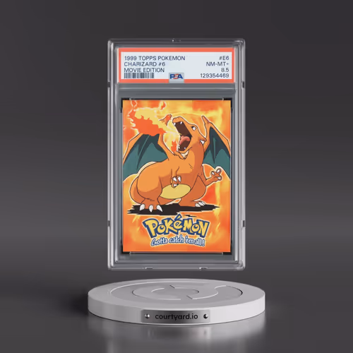 1999 Topps Pokémon the Movie Edt #E6 Charizard #6 (PSA 8.5 NM-MT+)