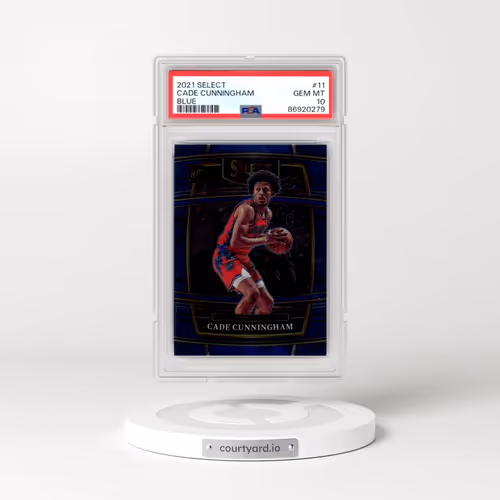 2021 Panini Select #11 Cade Cunningham - Blue (PSA 10 GEM MINT)