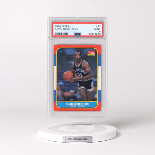 1986 Fleer #92 Alvin Robertson (PSA 9 MINT)