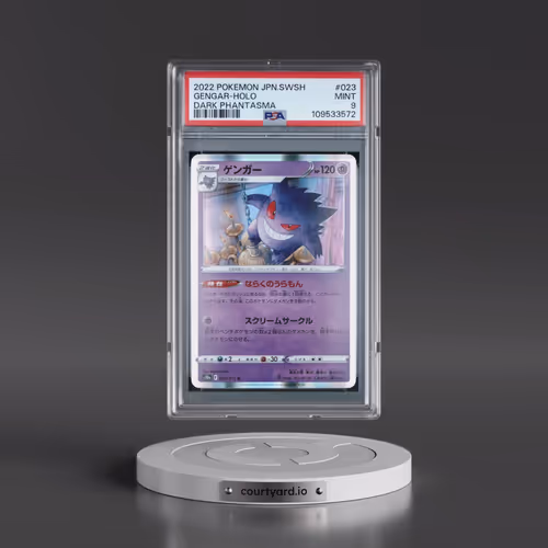 2022 Pokémon Sword & Shield Dark Phantasma #023 Gengar - Holo (PSA 9 MINT)