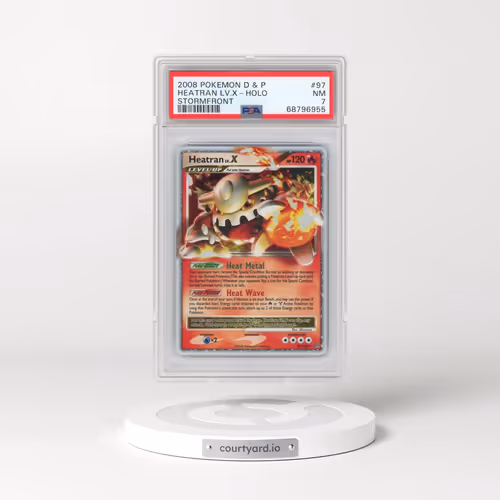 2008 Pokémon Diamond & Pearl Stormfront #97 Heatran LV.X - Holo (PSA 7 NM)