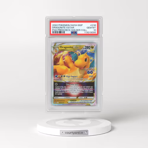 2022 Pokémon Swsh Black Star Promo #236 Dragonite Vstar - Pokemon Go Premier Deck Holder Collection