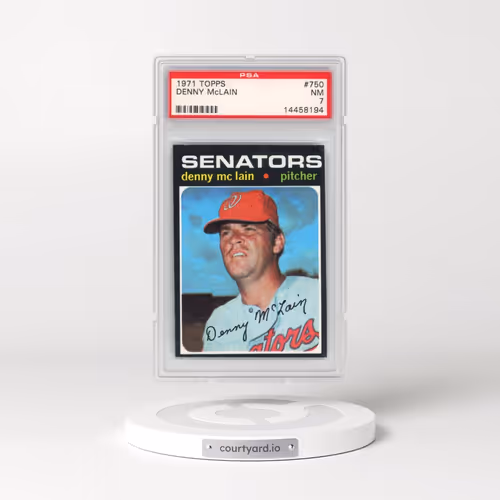 1971 Topps #750 Denny McLain (PSA 7 NM)