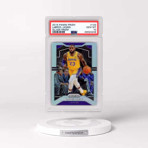 2019 Panini Prizm #129 LeBron James - Silver Prizm (PSA 10 GEM MINT)