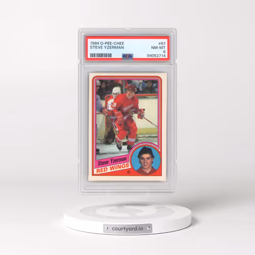 1984 O-Pee-Chee #67 Steve Yzerman (PSA 8 NM-MT)